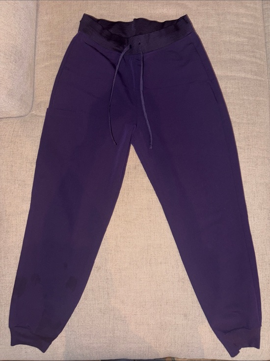Mandala Pants - Mandala Drawstring Jogger Pants - Deep Purple women’s small